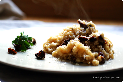 Risotto con tomates secos