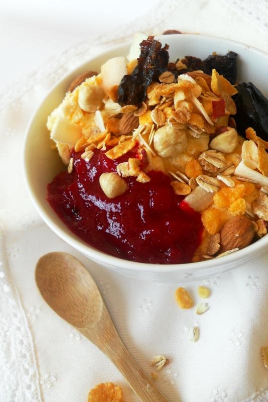 Higo pico + helado + muesli = ☼