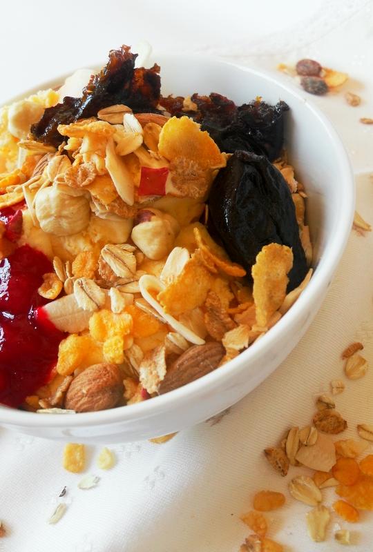 Higo pico + helado + muesli = ☼