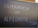 Hamburguesa, 4 euros.
