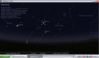3 abril: Oposición de Saturno (mejor momento para observarlo). saturno