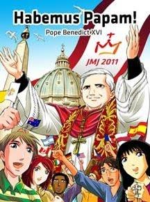 Papa Benedicto en versión manga