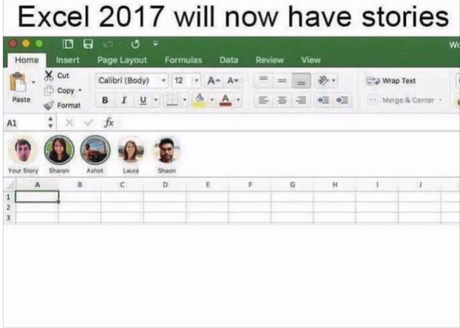Facebook Stories: Excel Stories (broma) | Maria en la red
