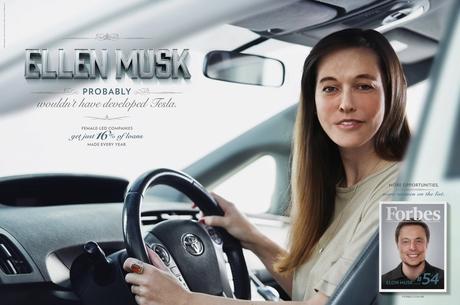 “Si Ellon Musk fuera mujer, no hubiera inventado Tesla”, la campaña de Forbes que denuncia la brecha salarial “Si Ellon Musk fuera mujer, no hubiera inventado Tesla”, la campaña de Forbes que denuncia la brecha salarial