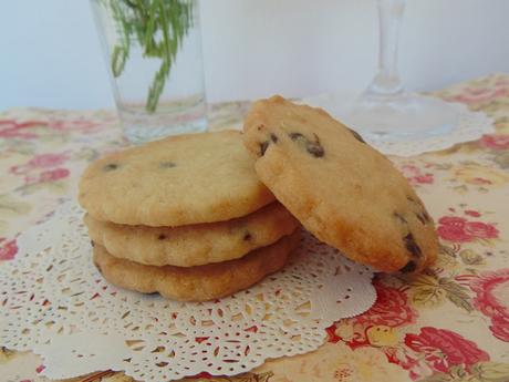Cookies de mantequilla con chispas de chocolate Cookies de mantequilla con chispas de chocolate