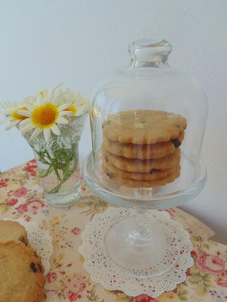 Cookies de mantequilla con chispas de chocolate