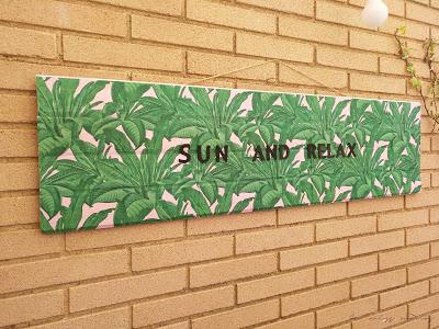 DIY Cartel veraniego decoupage DIY Cartel veraniego decoupage