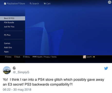 Playstation 4 podría estar cerca de la retrocompatibilidad según curiosa sección de tienda Playstation 4 podría estar cerca de la retrocompatibilidad según curiosa sección de tienda