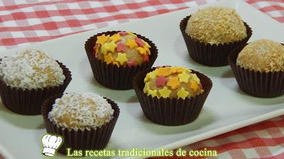 Receta fácil de deliciosas bolitas dulces de galleta Receta fácil de deliciosas bolitas dulces de galleta