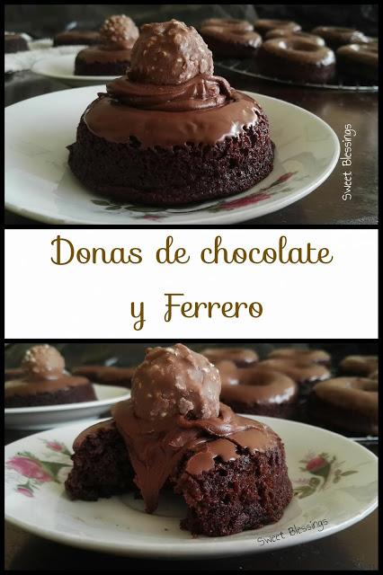 Donas de chocolate y Ferrero