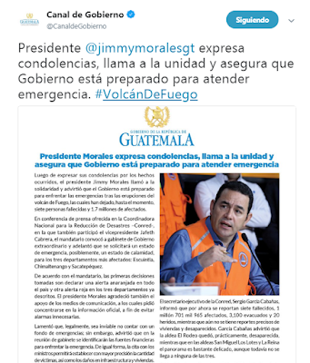 EL VOLCÁN DE FUEGO EN GUATEMALA COBRA LA VIDA DE 25 PERSONAS, ENTRE ELLOS 12 MENORES DE EDAD