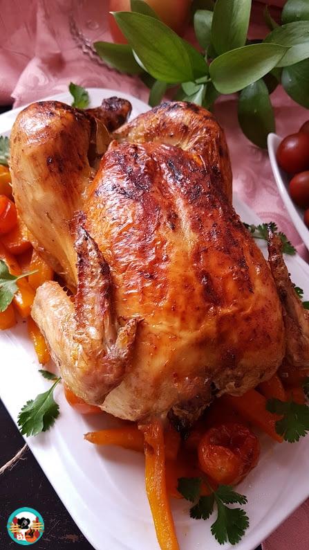 Pollo asado con Ron Miel Pollo asado con Ron Miel