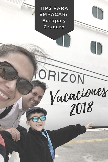 Tips para empacar: vacaciones familiares en crucero por Europa y Transatlántico
