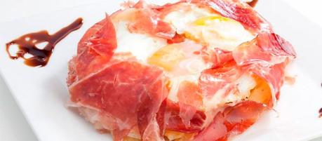Huevos fritos con jamón