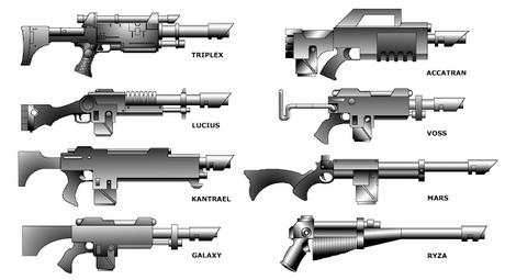 Algunos modelos famosos de rifle lasér