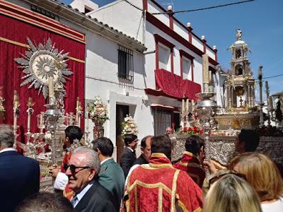Participación en la procesión del Corpus Christi