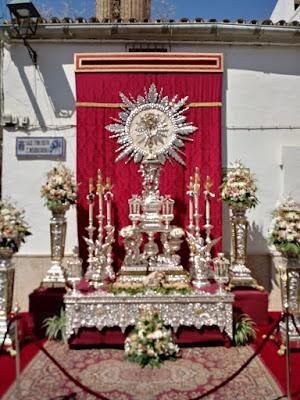 Participación en la procesión del Corpus Christi