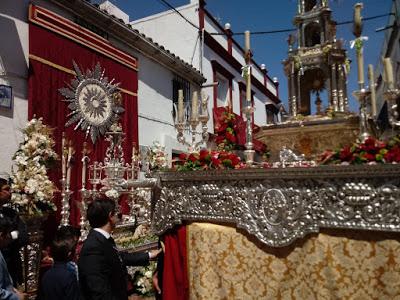 Participación en la procesión del Corpus Christi