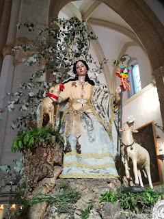 Representación de nuestra hermandad en la procesión de traslado de la Divina Pastora de Carmona