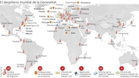 La Generalitat quiere recuperar sus “embajadas”