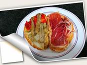 Tostadas payés escalibada jamón