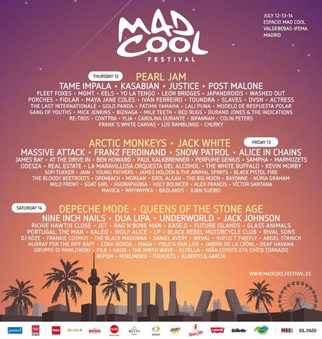 Horarios del Mad Cool Festival 2018
