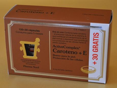 “Active Complex Caroteno + E” de PHARMA NORD – para un bronceado bonito, seguro y duradero