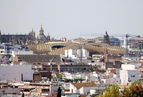 Vistas de Sevilla desde el Hospital Virgen Macarena.