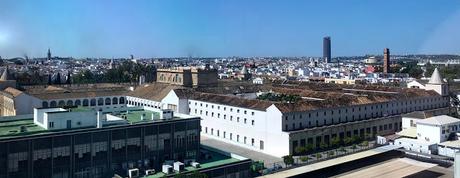 Vistas de Sevilla desde el Hospital Virgen Macarena.