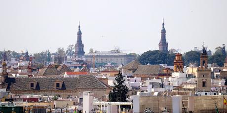 Vistas de Sevilla desde el Hospital Virgen Macarena.