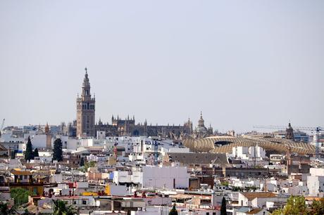Vistas de Sevilla desde el Hospital Virgen Macarena.