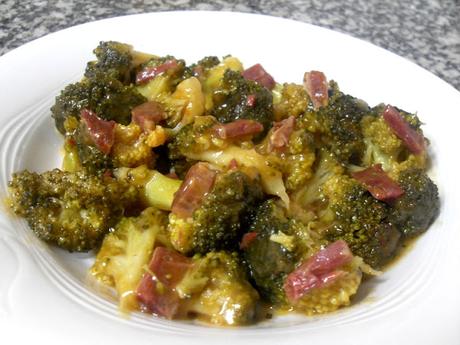 Brócoli en salsa con jamón, receta rápidida Brócoli en salsa con jamón, receta rápidida