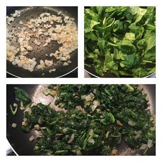 TARTA DE ESPAGUETIS Y ESPINACAS