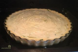 TARTA DE ESPAGUETIS Y ESPINACAS