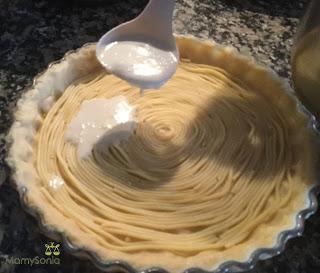 TARTA DE ESPAGUETIS Y ESPINACAS