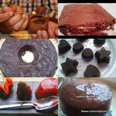 12 recetas con chocolate Recetas variadas con chocolate y sin lactosa