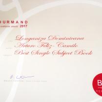 “Longaniza Dominicana” – “Mejor del Mundo en premios Gourmand”