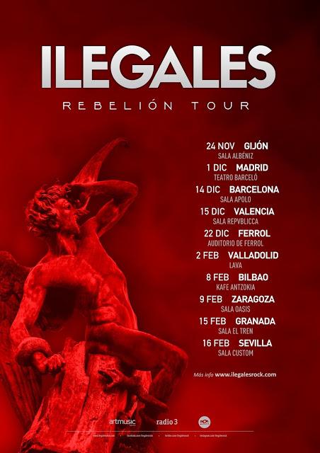 Ilegales anuncian las fechas de su Rebelión Tour 2018