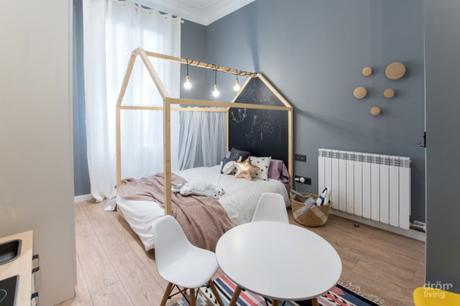 terraza primer piso moderna reforma piso barcelona piso reforma barcelona estilo nórdico estilo cálido diseño interiores diseño exteriores cuarto de baño morderno antes-después   