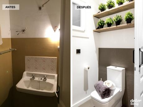 terraza primer piso moderna reforma piso barcelona piso reforma barcelona estilo nórdico estilo cálido diseño interiores diseño exteriores cuarto de baño morderno antes-después   
