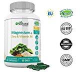 Magnesio, un mineral con muchos beneficios ZMA Magnesio Zinc y Vitamina B6. Suplemento Natural 100% Aumenta Niveles de Testosterona, Energía y Rendimiento Deportivo, Reduce el Cansancio, Mejora Sueño, Contribuye a Función Psicológica Normal. Ayuda a Huesos, Pelo, Uñas y Síntesis Proteica. Alta Concentración. 120 Cápsulas Clorofila. Fabricado en CE. VEGANO N2 Natural Nutrition
