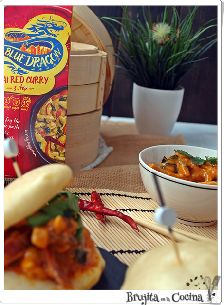 Bao bun de Curry rojo Bao bun de Curry rojo