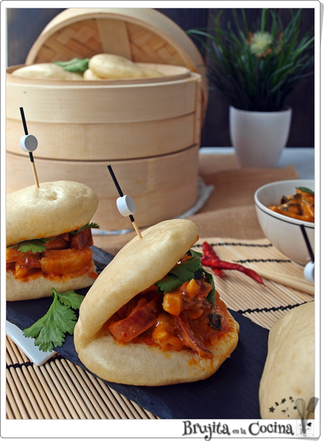 Bao bun de Curry rojo