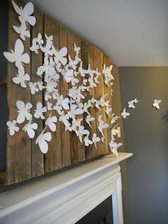 16 Ideas de cómo decorar con hermosas mariposas de papel