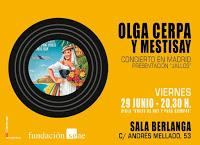 Concierto de Olga Cerpa y Mestisay en Sala Berlanga