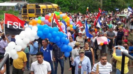 Caminata por La Paz y derecho a trabajar con tranquilidad en Nicaragua.
