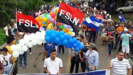 Caminata por La Paz y derecho a trabajar con tranquilidad en Nicaragua.