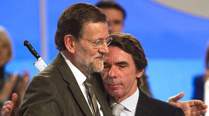 el villano arrinconado, humor, chistes, reir, satira, Rajoy, Aznar