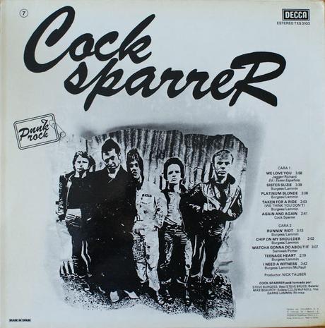 Cock sparrer -S.T Lp 1978