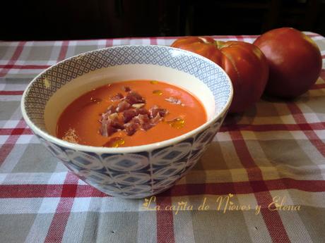 Salmorejo sin gluten, sin pan